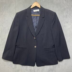 Tahari Arthur S. Levine pinstripe blazer & Sleeveless Sheath Dress Set Size 18